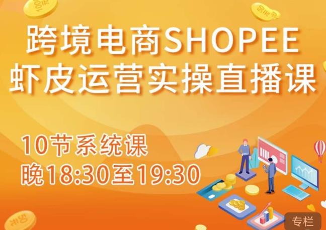 跨境电商Shopee虾皮运营实操直播课，从零开始学，入门到精通（10节系统课）-吾爱自习网