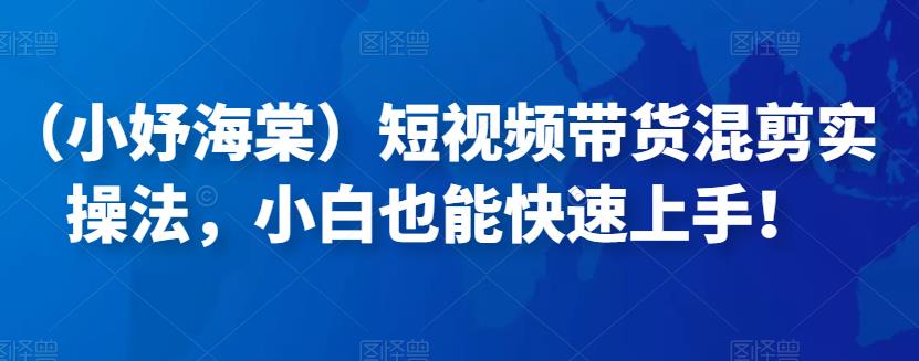 （小妤海棠）短视频带货混剪实操法，小白也能快速上手！