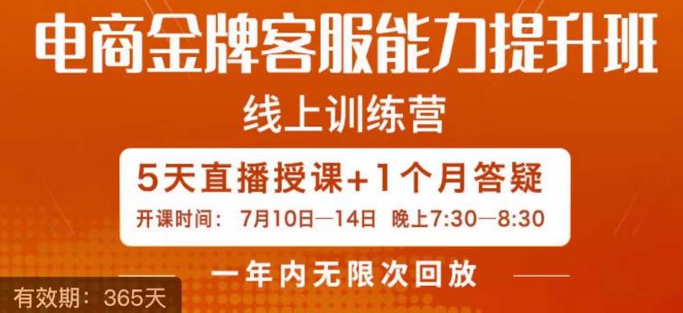 电商金牌客服能力提升班，提升客服能力是你店铺业绩的关键要素插图