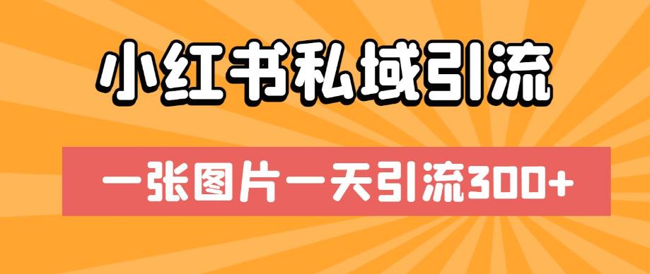 小红书私域引流，一张图片一天引流300+【揭秘】-吾爱自习网