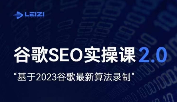 雷子·谷歌SEO 2.0实战课，独立站询盘自由必备，基于2023谷歌最新算法录制插图