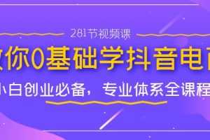 （7044期）教你0基础学·抖音电商：小白创业必备，专业体系全课程（281节视频课）