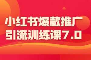（1565期）小红书爆款推广引流训练课7.0：一部手机即可操作玩转小红书引流赚钱