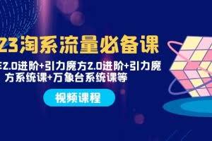 （7850期）2023淘系流量必备课 直通车2.0进阶+引力魔方2.0进阶+引力魔方系统课+万象台