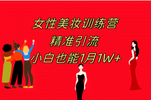 （7786期）《女性美妆训练营1.0》 操作教学 日引流300+ 小白也能月入1W+(附200G教程)