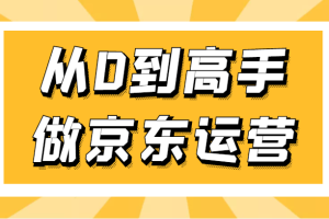 从0到高手做京东运营，从基础到高级，带你玩转京东电商平台