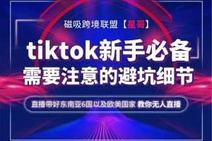 跨境星哥Tiktok 新手必备技术及tiktok需要注意的避坑细节