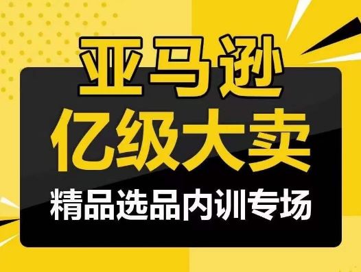 亚马逊亿级大卖-精品选品内训专场，亿级卖家分享选品成功之道插图