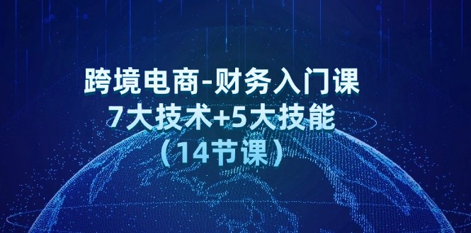 （12047期）跨境电商-财务入门课：7大技术+5大技能（14节课）-吾爱自习