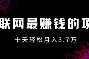 （12396期）互联网最赚钱的项目没有之一，轻松月入7万+，团队最新项目