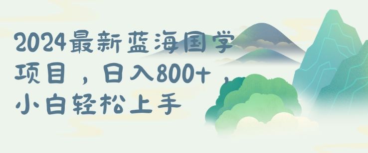 国学项目，长期蓝海可矩阵，从0-1的过程【揭秘】-智慧宝库