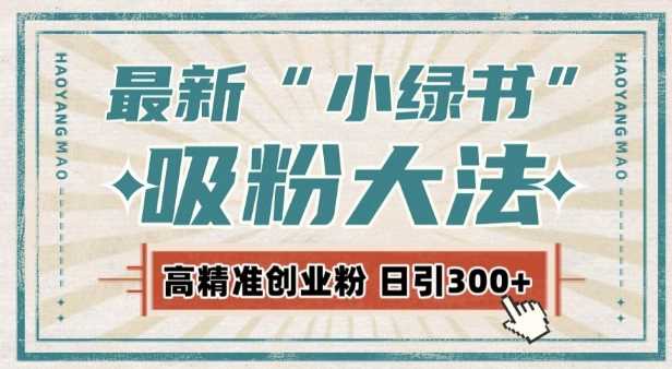 最新自动化“吸粉术”，小绿书激活私域流量，每日轻松吸引300+高质精准粉!-富业网创