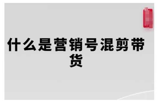 营销号混剪带货，从内容创作到流量变现的全流程，教你用营销号形式做混剪带货-富业网创