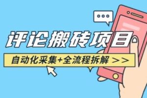 悟空采集评论搬砖_评论搬砖+自动采集【完整攻略】