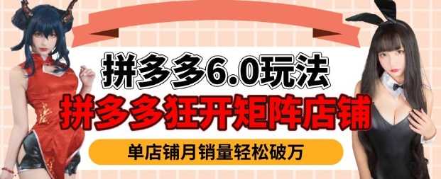 拼多多虚拟商品暴利6.0玩法，轻松实现月入过W-吾爱自习网