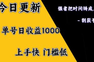 上手一天1000打底，正规项目，懒人勿扰