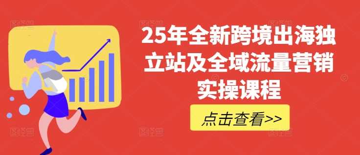 25年全新跨境出海独立站及全域流量营销实操课程，跨境电商独立站TIKTOK全域营销普货特货玩法大全-富业网创