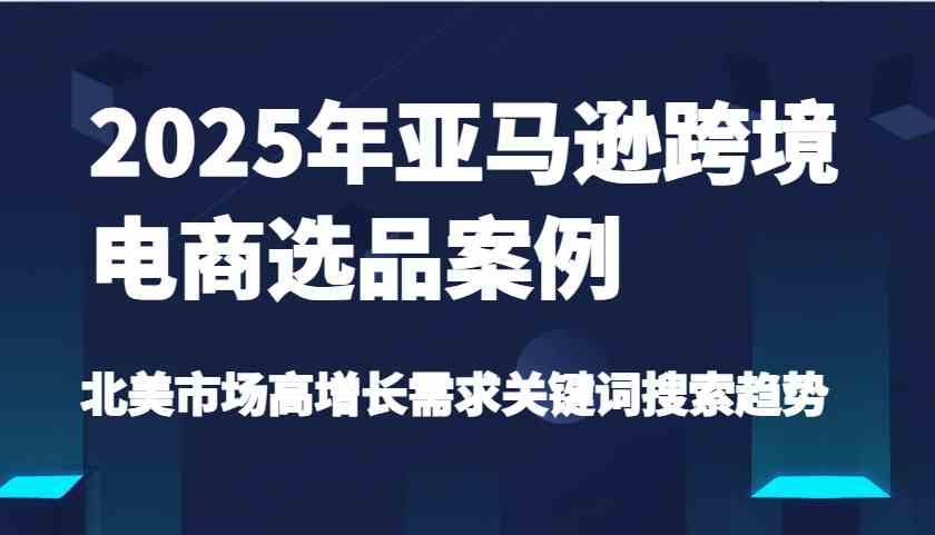 2025年亚马逊跨境电商选品案例-北美市场高增长需求关键词搜索趋势（更新)