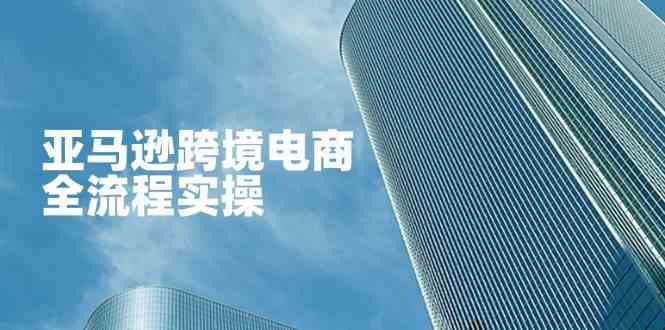 亚马逊跨境电商全流程实操，教你从零开始，掌握店铺运营与广告技巧