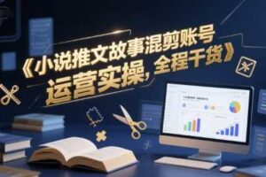 小说推文故事混剪账号运营实操，全程干货