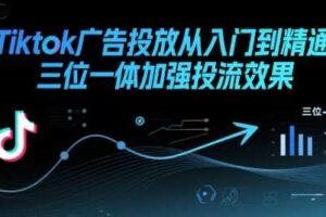 Tiktok广告投放从入门到精通，三位一体加强投流效果