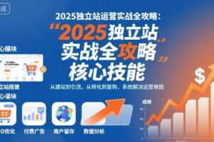 2025独立站运营实战全攻略，一站式掌握独立站运营核心技能
