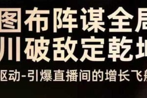 云图布阵谋全局千川破敌定乾坤，双擎驱动-引爆直播间的增长飞船，8月4日线下课