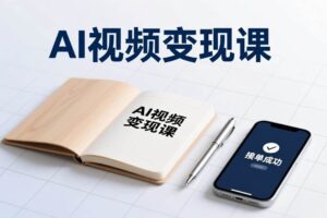 （17065期）AI视频变现课，学完即可创作短片、接商单，实现副业增收，单项目报价可达千元