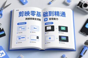 （17473期）剪映零基础也能快速上手，从入门到精通掌握网感剪辑全流程，掌握能直接变现的剪辑能力