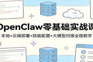 OpenClaw零基础实战课：本地+云端部署+技能配置+大模型对接全程教学