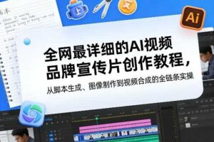 全网最详细的AI视频品牌宣传片创作教程，从脚本生成、图像制作到视频合成的全链条实操