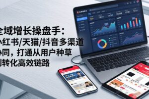 (17605期)全域增长操盘手:小红书/天猫/抖音多渠道协同,打通从用户种草到转化高效链路