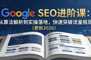 (18048期)Google SEO进阶课:从算法解析到实操落地,快速突破流量瓶颈(更新2026)