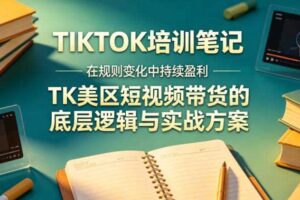 视界跨境TIKTOK4月17培训笔记，在规则变化中持续盈利，TK美区短视频带货的底层逻辑与实战方案【文档】