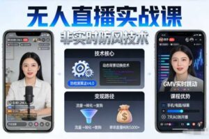 宝子哥无人直播实战课，非实时防风技术，聚焦抖音快手等平台直播带货，轻松开启直播变现之路（更新2026年6月2日）